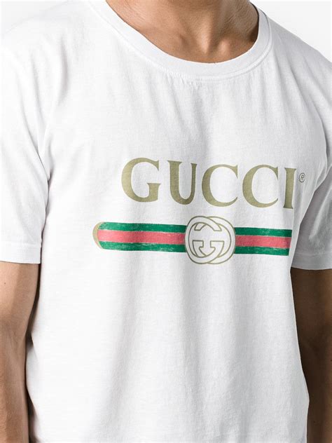 fake mens gucci t shirt|Gucci T.